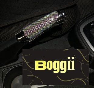 Декоративная накладка рычага стояночного тормоза СЕРЕБРИСТАЯ Тюнинг BOGGII36731 фото