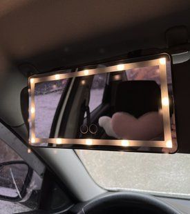 Дополнительное зеркало салона универсальное на козырек с подсветкой LED BOGGII9221099 фото