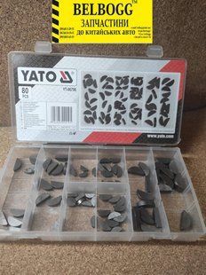 Шпонки полукруглые YATO YT-06878 80PCS MIX YT-06790 фото